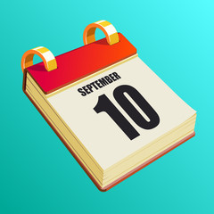 September 10 on Red Calendar