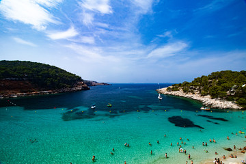 Cala Salada one paradise from Island Ibiza-Spain