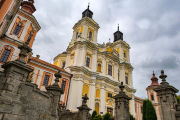 Obraz premium Saint Ignatius of Loyola and Stanislaus Kostka church (former Jesuit Collegium) in Kremenets, Ukraine. August 2019