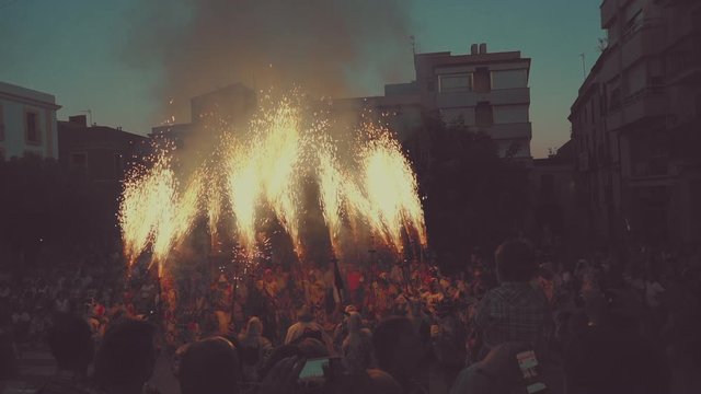 Fuego fiestas Catalu&ntilde;a
