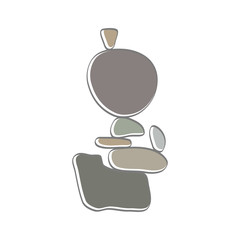 Obraz premium Rock Balance Logo