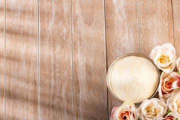 Collagen protein powder - Hydrolyzed. Text space