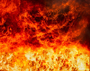 Abstract of blaze fire flame texture for background.