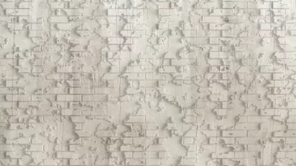 Selbstklebende Fototapete Alte schmutzige strukturierte Wand Abstrakter Hintergrund der volumetrischen Beschaffenheit. 3D-Darstellung, 3D-Rendering.