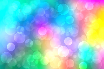 Rainbow background. Abstract fresh delicate pastel vivid colorful fantasy rainbow background texture with defocused bokeh lights. Beautiful light texture.