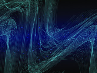 Obraz premium EPS 10 vector. Futuristic colorful background. Backdrop with lines and waves.