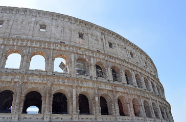 Obraz premium Coliseu de Roma, Anfiteatro Flavio, en Roma Italia
