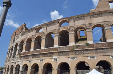 Coliseu de Roma, Anfiteatro Flavio, en Roma Italia