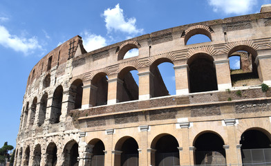 Obraz premium Coliseu de Roma, Anfiteatro Flavio, en Roma Italia