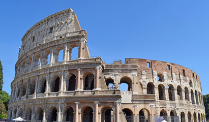 Coliseu de Roma, Anfiteatro Flavio, en Roma Italia