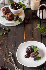 Traditional french dessert - Chocolate fondant