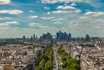 Fototapeta na wymiar Aerial view at Paris, France