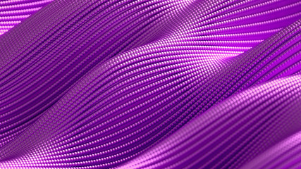 Luxury drapery particle wave background. 3d illustration, 3d rendering.