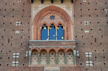 old castle in Milan, Italy