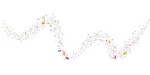 Abstract flying confetti.