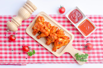 Spicy Homemade Buffalo Wings.