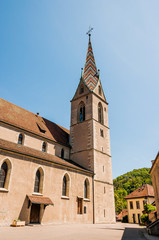 Fototapeta na wymiar Baden, katholische Kirche, Stadt, Altstadt, Stadtrundgang, Sehenswürdigkeiten, Aargau, Sommer, Schweiz