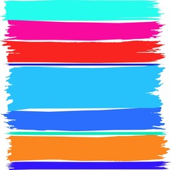 Set of colorful strips