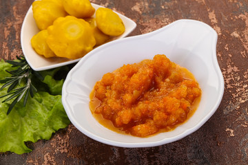 Zucchini squash caviar