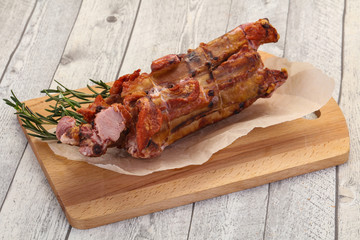 Smoked pork ribs