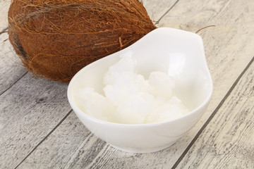 Dietary Coconut oil in the bowl