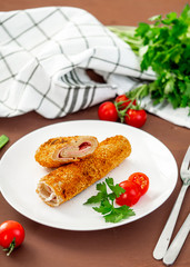 Ham, Cheese and Bread Rolls