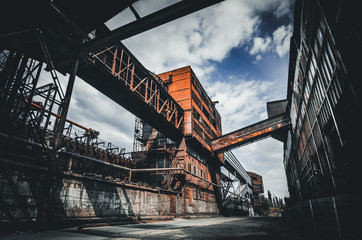 Old and rusty steel factory in Ostrava 
