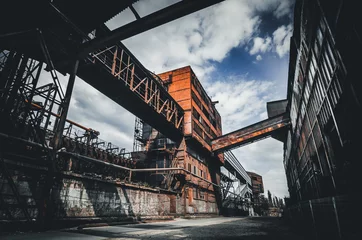 Fotobehang Old and rusty steel factory in Ostrava  © thejokercze