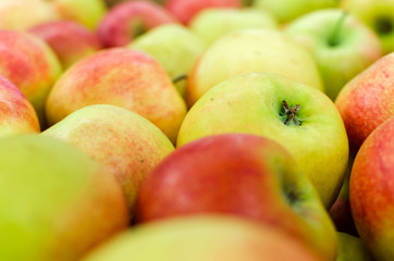 Close up detail of fresh apples 