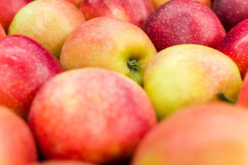 Close up detail of fresh apples 