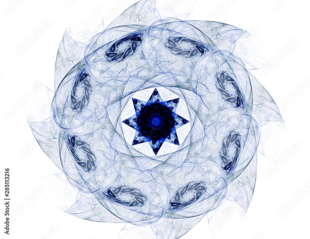 Poster abstract fractal background - computer-generated image. digital art. converging toward the center of