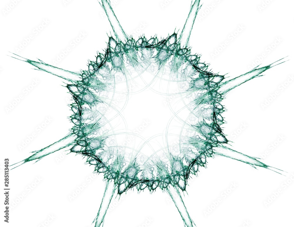 Poster abstract fractal background - computer-generated image. digital art. converging toward the center of