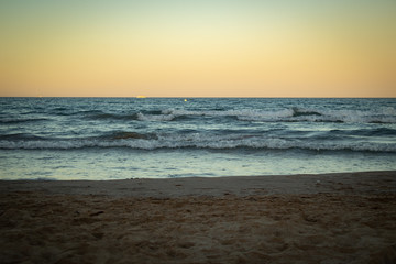 Empty sea in the afternoon