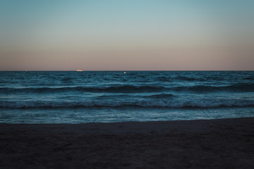 Sand and water