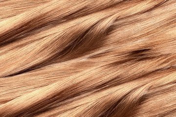 Curled brown hair as background, texture