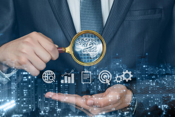 The concept of brainstorming in business.