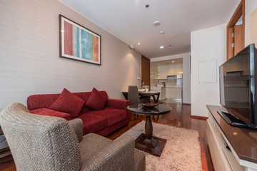 Modern bright flat interior design