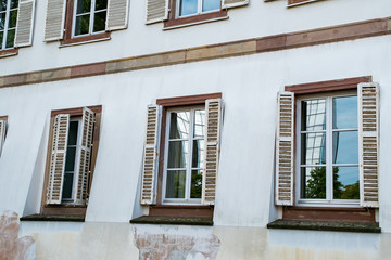 old windows with shutters