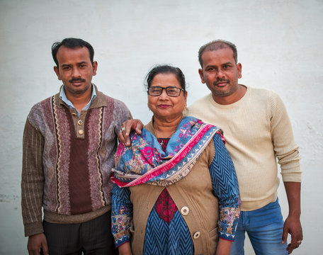 Mother and sons