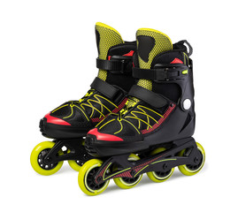 Inline skates. Isolated over white
