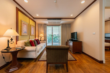  Interior, beautiful apartment, luxurious living room