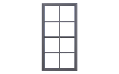3d Illustration of  window frame isolated on white