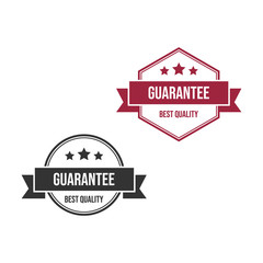 Guarantee best quality tags badge vector image design template