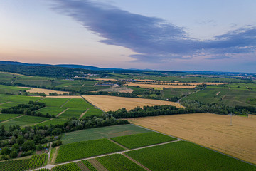 Drone photo of German field