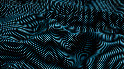 Technology geometry black background. 3d illustration, 3d rendering. - obrazy, fototapety, plakaty