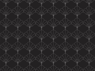 Elegant Damask Floral Vector Seamless Pattern. Decorative Flower Illustration. Abstract Art Deco Background.
