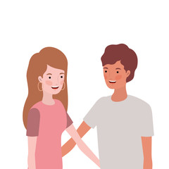 couple of people smiling and hugging each other