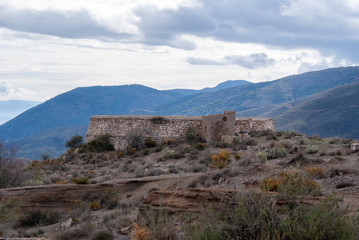 Fototapeta na wymiar Ruinas en la mina de la Solana