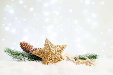 White christmas with snow