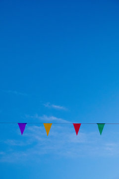 Garlands in sky